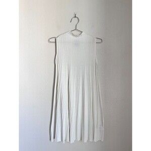 UNIF Sadi Jersey Knit Mini Dress in Ivory Size SMALL